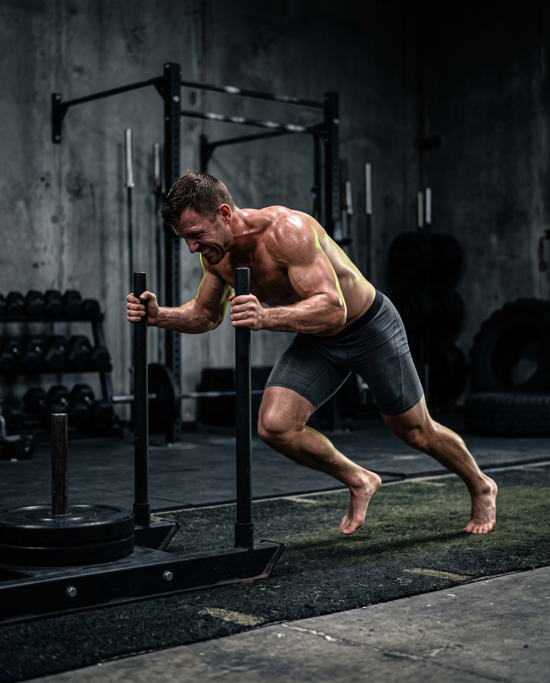 Boot Camp sled push